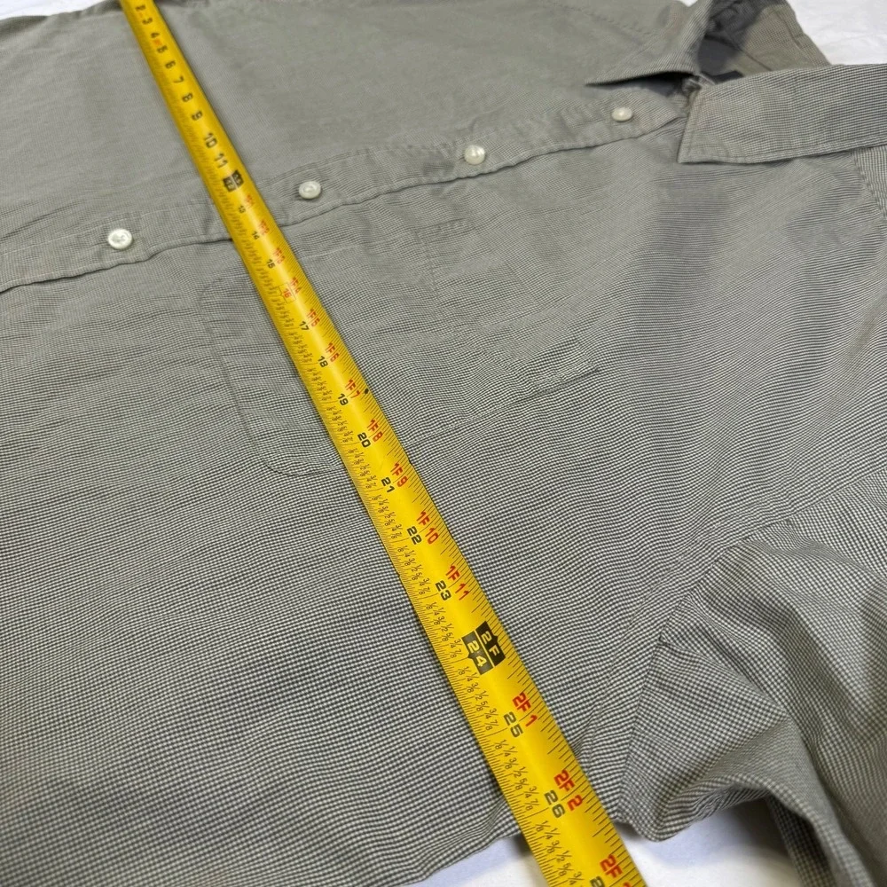 Vintage Banana Republic Houndstooth Button Down Shirt Men's Size XL Long Sleeve